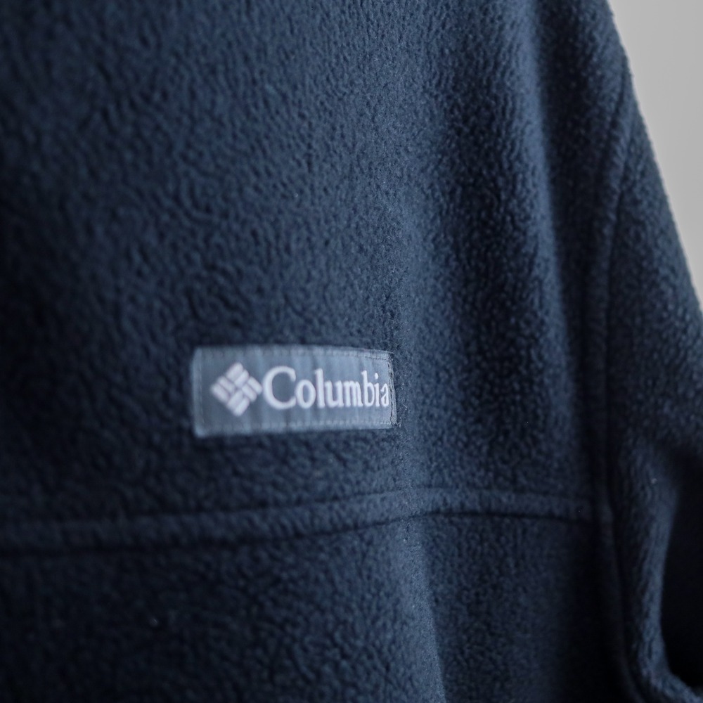 Columbia Fleece Jacket Mens XL Black Full Zip Mock Neck XM6354 Outdoor Soft - Picture 7 of 11